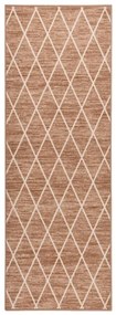 vidaXL Tapete/passadeira 80x300 cm castanho-claro