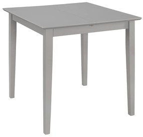 Mesa de jantar extensível (80-120)x80x74 cm MDF cinzento