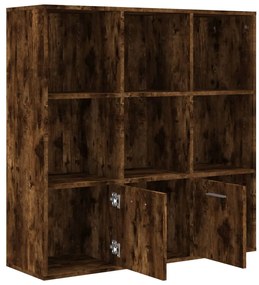 Estante 98x30x98 cm cor carvalho fumado