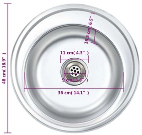Lava-louças de cozinha com ralo e sifão aço inoxidável