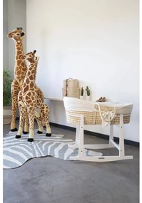 CHILDHOME Alcofa com colchão e cobertura branco pálido natural