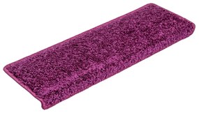 Tapetes de escadas 10 pcs 65x21x4 cm violeta