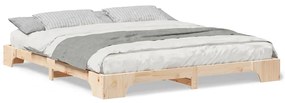 Estrutura de cama de chão Castanho 180 x 220 cm