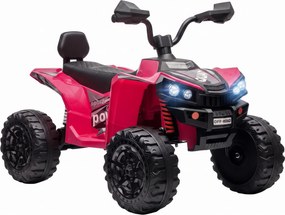 AIYAPLAY Quad Elétrico Infantil 24V 2 Lugares com 2 Motores de 120 W, Suspensão às 4 Rodas e Arranque Suave, Rosa | Aosom Portugal