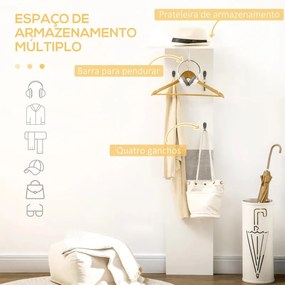 Móvel de Entrada Farechi com Cabide e Prateleira - Design Moderno