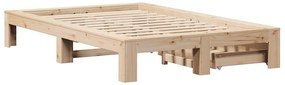 Cama sem colchão 135x190 cm madeira de pinho maciça