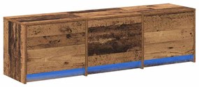 Armário de TV com LED Madeira Velha 140x34x40 cm Madeira Engenharia