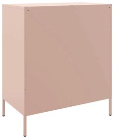 Aparador 68x39x79 cm aço rosa