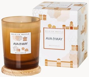 Vela perfumada artesanal Belgian Waffle (avelã, caramelo, coco)