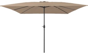 Parasol de Jardim Quadrado vidaXL 295x245 cm Taupe