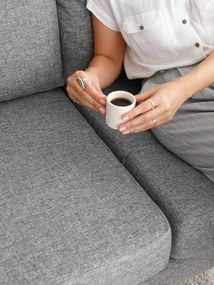 Sofá de Três Lugares Nordi – Cinza – 196x82x93 cm
