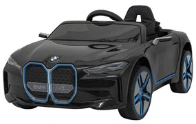 Carro elétrico para Crianças BMW I4 12V, Rodas Espuma EVA, Assento couro ecológico Preto