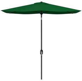 Outsunny Chapéu de Sol de Jardim 300x200x248 cm Proteção UV50+ Inclinável com Teto de Ventilação e Manivela para Terraço Verde