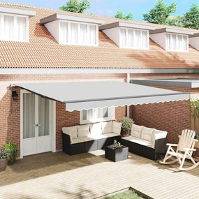 Toldo Manual Antracite 4,5 × 3,5 m Metal