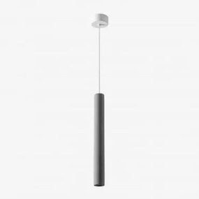 Candeeiro De Teto Led Em Cimento Amewa Cinzento Antracite - Sklum
