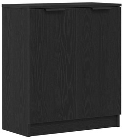 Sideboard vidaXL Preto Carvalho 60x30x70 cm Madeira de Engenharia