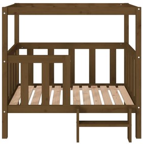 Cama para cães 105,5x83,5x100 cm pinho maciço castanho mel