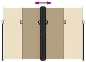 Toldo lateral retrátil 220x1000 cm bege