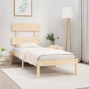 Estrutura cama pequena solteiro 75x190 cm madeira maciça
