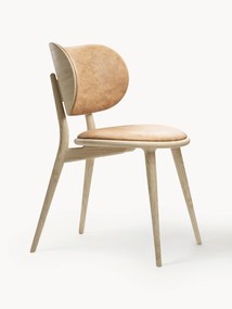 Leather Chair Rock with Wooden Legs, Handmade
