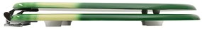 Assentos sanita com tampas 2 pcs MDF design gotas água verde