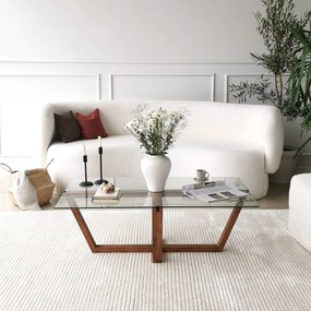 Mesa de Centro Amalfi – Nogueira – 105 x 35 x 65 cm