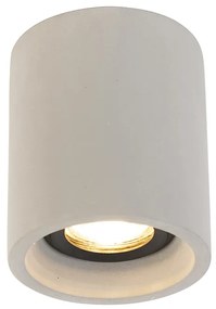 Foco de teto redondo em betão rústico - Deep