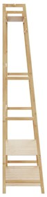 Roupeiro com prateleiras 110x40x180 cm bambu