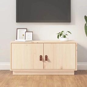 vidaXL Móvel de TV 80x34x40 cm madeira de pinho maciça