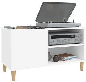 Armário para discos 84,5x38x48 cm derivados de madeira branco