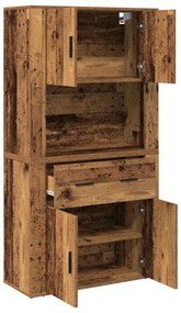 Highboard Madeira Antiga 80x33x150 cm Madeira De Engenharia