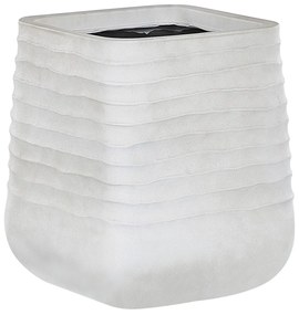 Vaso para plantas branco 38 x 38 x 37 cm PARIKIA Beliani