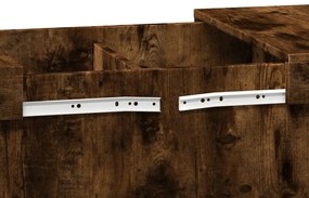 Mesa de centro 100x55x40 cm derivados madeira carvalho fumado