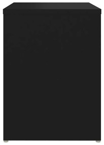 Mesas de cabeceira 2 pcs 40x30x40 cm derivados de madeira preto