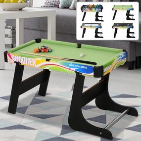 Mesa de vários jogos projeto 4 em 1 pebolin Hóquei Bilhar ping - pong 86,5x43,5x64 cm