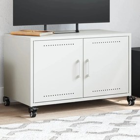 Móvel de TV 68x39x43,5 cm aço branco