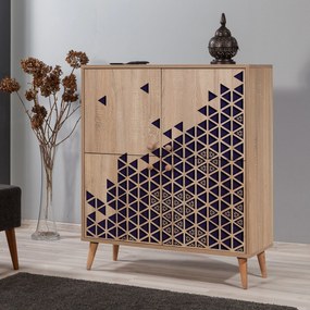 Armário Multiusos Multilux – Carvalho Sonoma – 95x111x36 cm