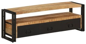 vidaXL Móvel de TV 120x30x40 cm madeira de mangueira maciça