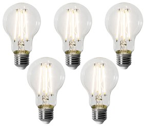 Conjunto de 5 E27 dimbare LED lamp A60 8W 900 lm 3000K