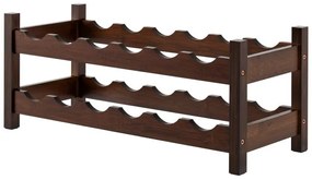 Armário de lixo basculante para cozinha com suporte para lixo oculto de 11 galões e prateleira ajustável - marrom