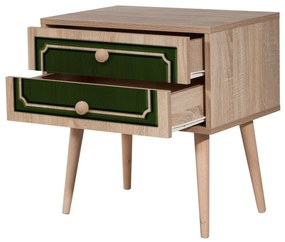 Mesa de Cabeceira Two – Carvalho Sonoma – 60x61x40 cm