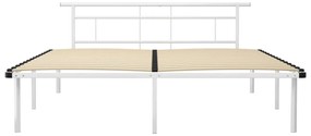 Estrutura de cama em metal 180x200 cm branco