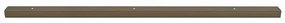 Perfis para degraus 10 pcs Castanho 67 cm Alumínio