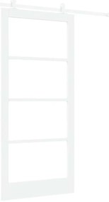 Porta Deslizante vidaXL com Conjunto de Ferragens 'ORKDAL'Branca 93x20