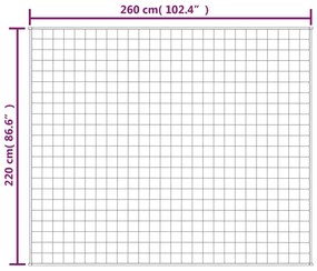 Manta pesada 11 kg 220x260 cm tecido cinzento
