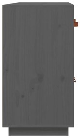 Mesa consola 98,5x40x75 cm madeira de pinho maciça cinza