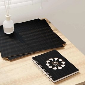 vidaXL Painéis de Decoração 50 pcs Carvalho Preto 30 x 30 x 0,27 cm