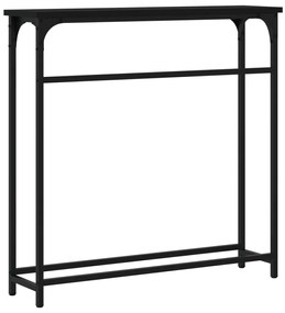 Mesa consola 75x19,5x75 cm derivados de madeira preto