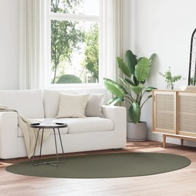 Tapete 'HUARTE'de Pelagem Curta e Lavável Verde Floresta 160x230 cm