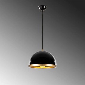 Chandelier Fenerci – Preto e Dourado – 30 x 30 x 21 cm